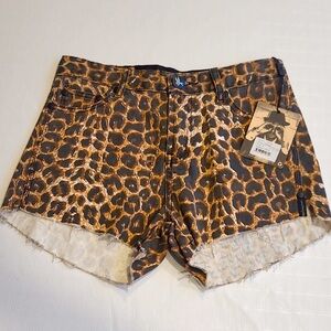 One Teaspoon Surrender Choppers Leopard Print